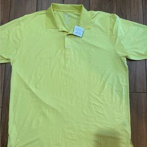 NWT - turtleson performance Yellow Polo Shirt - men’s xl